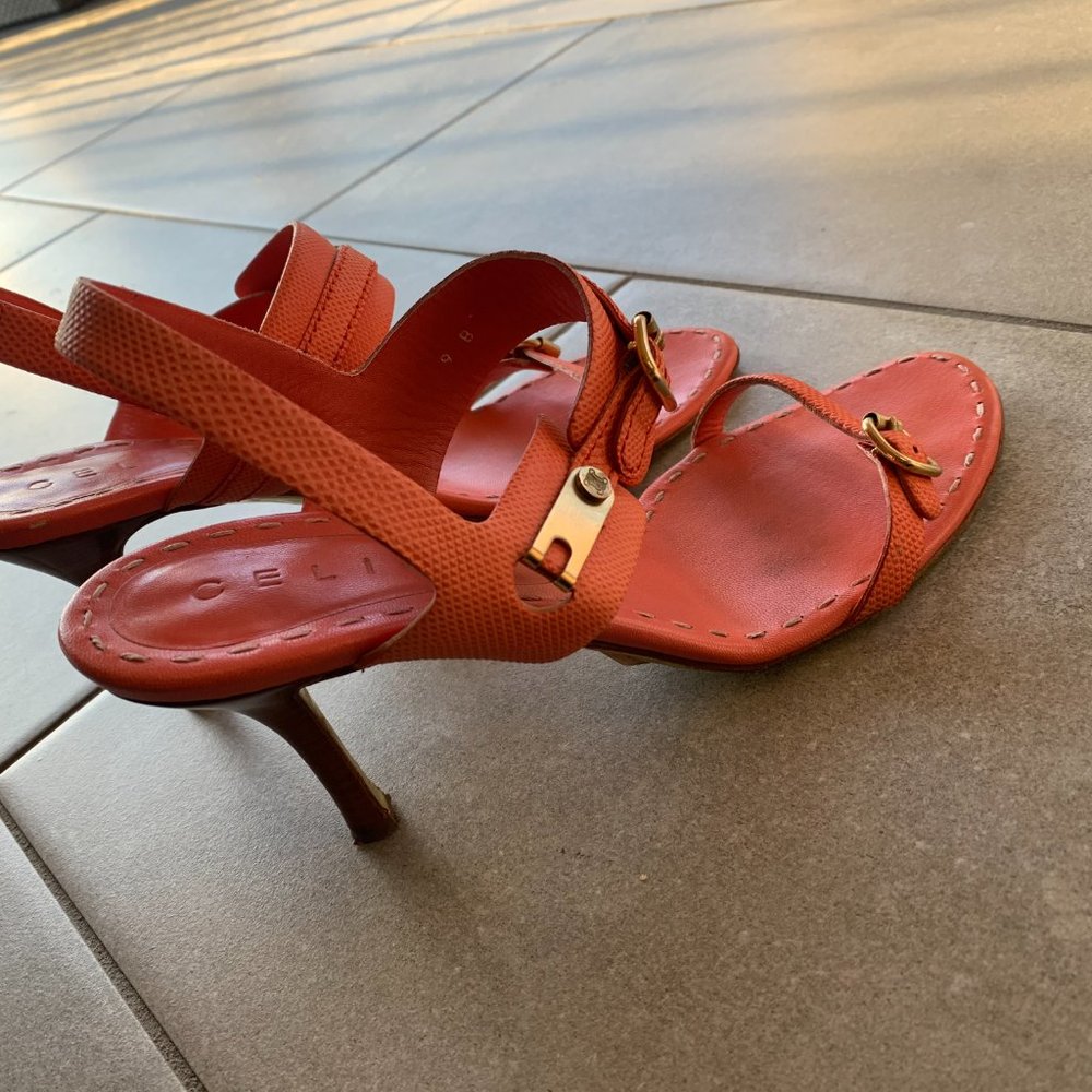 Celine Leather Sandals - Picture 3 of 4